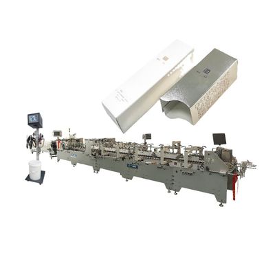 Caja de bloqueo de fondo Caja de cartón Caja de carpeta automática Máquina de pegamento para cartón y papel corrugado