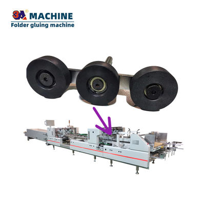 Máquina de pegado automática de grado automático para plegar y pegar piezas de repuesto de cajas