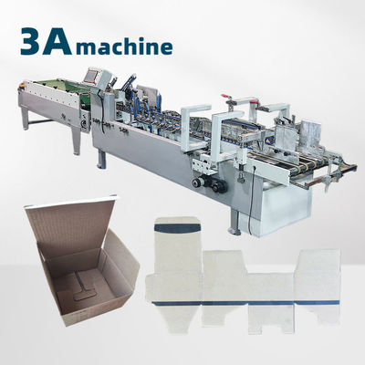 Máquina de pegamento de carpetas mini controlada por PLC para soluciones de plegado y pegado de cajas pequeñas