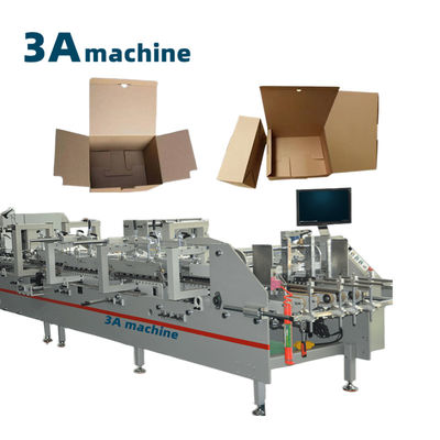Caja ampliada Mini caja de comida rápida máquina termoformadora caja plegable Gluer CQT 900YG-2