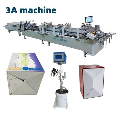 4200 KG CQT-900 Gluer de carpeta de bloqueo automático para envases mejorados