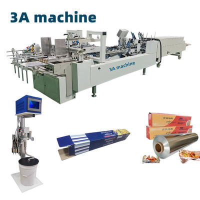 Conveniente CQT-800 de aluminio y papel de estaño caja de embalaje de papel plegable máquina de pegado