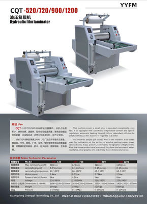 CQT-520 Laminador de bolsas semiautomático Máquina de laminado hidráulico Máquina de corte
