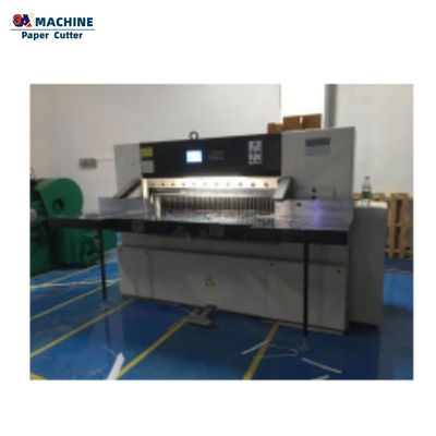 K92-7 Máquina automática de corte de papel de guillotina de microcorte de control con capacidad de 4500 kg