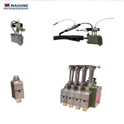 Sistema de distribución de adhesivos de fusión caliente de grado automático con un controlador y un arma