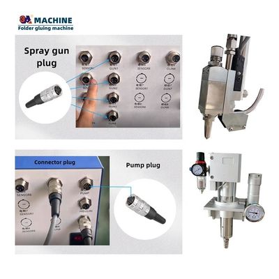 Embalaje automático 3A-CQ-2 máquina de pegamento de papel de pegamento de boquilla de pegamento pistola de pegamento distribuidor de pegamento