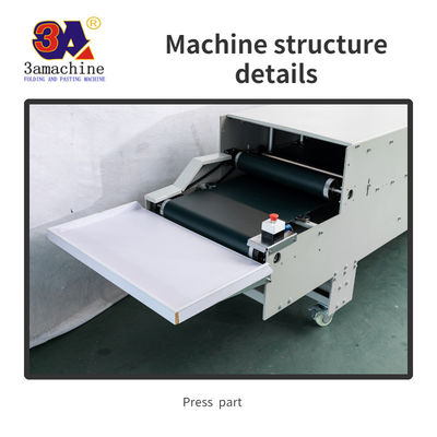 Máquina semiautomática para pegar carpetas con funciones de pegado y plegado computarizadas