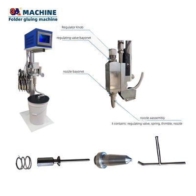 3A-CQ máquina de pegado de papel pistola de pulverización de pegamento en frío semiautomática con grado automático