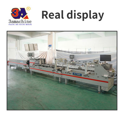 Máquina de pegamento de carpetas con tamaño máximo de caja expandida de 750 mm y capacidad de 0-250 m/min
