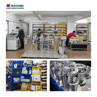 6 canales 1 cañón automático mini caja plegable máquina de pegado con presión de entrada 2-8Bar