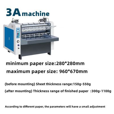 Laminado CQT/1000 Laminador semiautomático de hojas de cartón 150g 150g 500g 500g