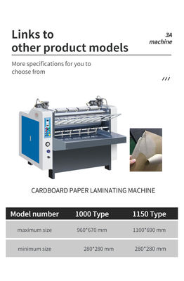 CQT 1000 Laminador automático de cartón de suelo plano para laminar cartón con flauta