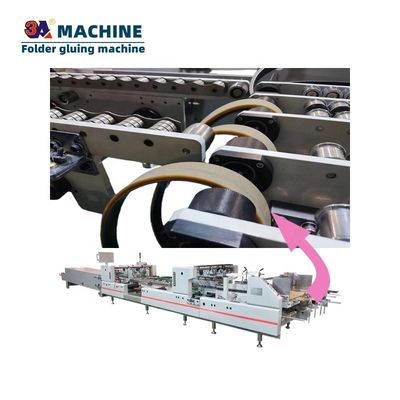Cinturón de alimentación de pegamento de carpeta de caja pequeña para la máquina de pegado automática plegable de caja