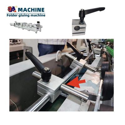 Gluer de carpetas de cartón plegable automático para materiales de embalaje de papel y cartón
