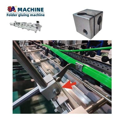 Gluer de carpetas de cartón plegable automático para materiales de embalaje de papel y cartón