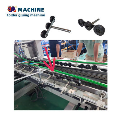 Máquina de pegado automática de grado automático para plegar y pegar piezas de repuesto de cajas