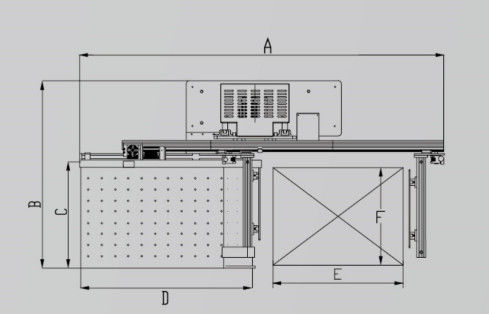 Descargador de papel de la serie CQT-LD-GF-2 de línea de corte inteligente seguro para un funcionamiento estable