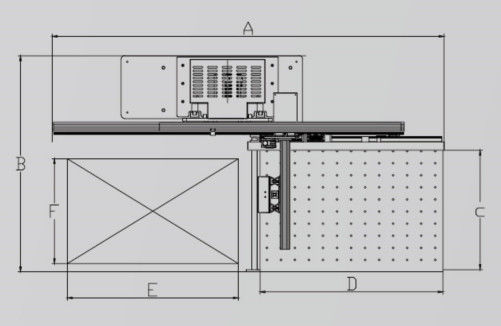 Descargador de papel de la serie CQT-LD-GF-2 de línea de corte inteligente seguro para un funcionamiento estable