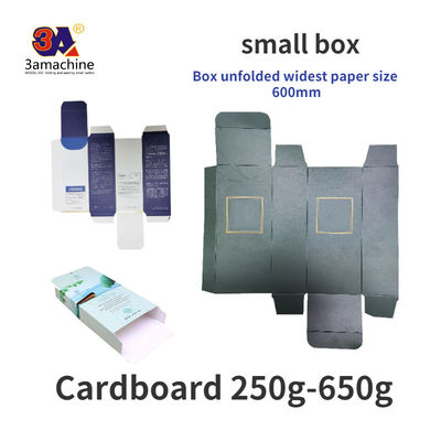 Caja desplegada tamaño de papel más ancho 600 mm Caja automática plegable máquina de pegamento carpeta de pegamento