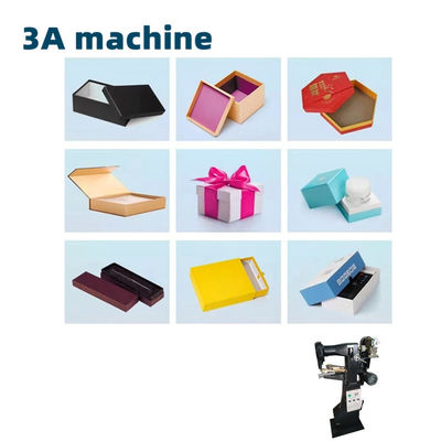 CQT-TJ Manual de papel rígido caja de esquina cinta adhesiva de la máquina de pegado de carpetas de pegamento