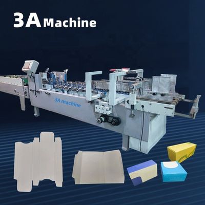 3ACQ 580E Máquina de pegamento automático plegable para pegamento de carpetas de cajas pequeñas