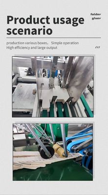 3ACQ 580E Máquina de pegamento automático plegable para pegamento de carpetas de cajas pequeñas