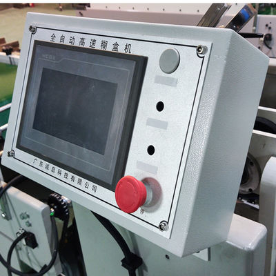 Máquina automática de pegamento de carpetas de cartón con impresora flexo de alta velocidad y retroalimentación de video