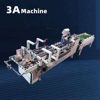 3A PLC Auto Lock Bottom Folder máquina pegada para la fabricación de carpetas de presentación