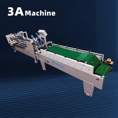 3A PLC Auto Lock Bottom Folder máquina pegada para la fabricación de carpetas de presentación