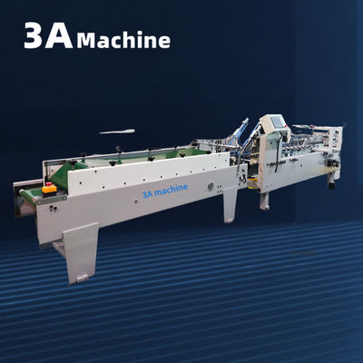 3A PLC Auto Lock Bottom Folder máquina pegada para la fabricación de carpetas de presentación