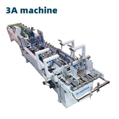 Máquina de carpeta de papel y pegamento de alta velocidad 3ACQ 580D con máquina de pegamento automática de 5.5kw