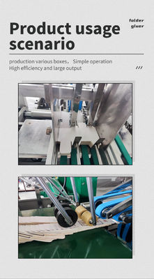 1200 KG Tipo de accionamiento mecánico Máquina de pegamento de carpetas totalmente automática para cajas de cigarrillos
