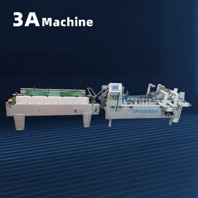 8M*10M*1.3M Máquina de pegamento de papel para cartón 250g-650g Pegamento semiautomático para carpetas