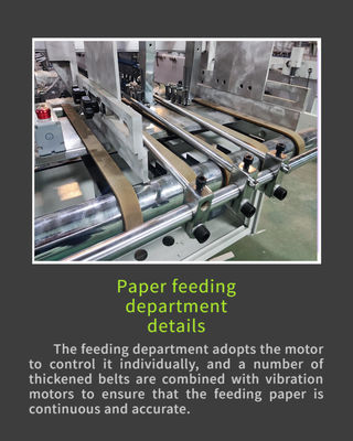 Máquina de pegado de papel de caja adecuada con retroalimentación de vídeo sobre el progreso de la producción