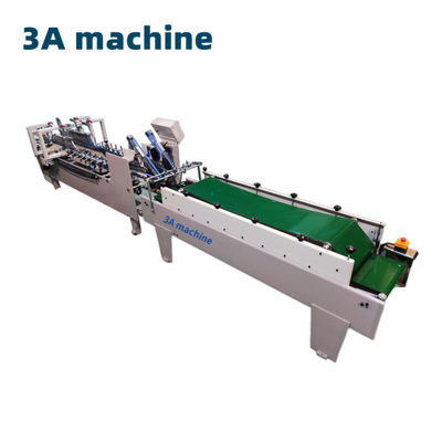 Máquina de carpeta de pegamento 3ACQ*580D controlada por PLC para carpeta de cartón