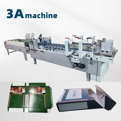 Máquina de pegamento de carpeta de mini caja pegador con departamento de salida opcional 6*1*1.35M