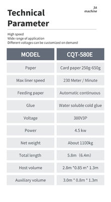 3ACQ-580E Máquina automática de plegado de carpetas para máquinas de reparación