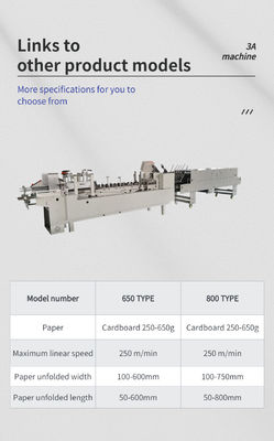 Velocidad 4-Esquina-Caja-Folder-Gluer Caja de cartón automática Folder Gluer máquina computarizada Sí