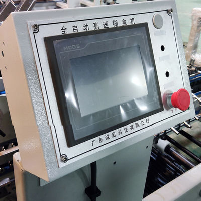 Velocidad de trabajo de 230 m/min Máquina de pegamento de carpetas semiautomática Mini Box
