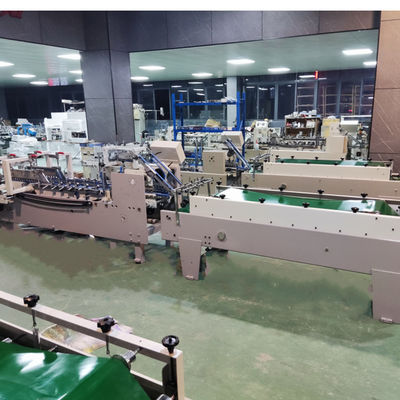 Velocidad de trabajo de 230 m/min Máquina de pegamento de carpetas semiautomática Mini Box