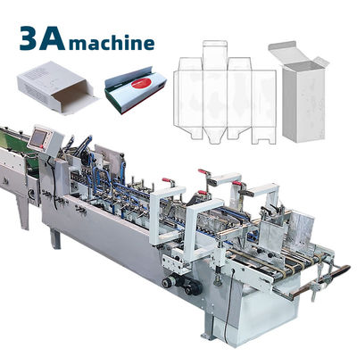 3ACQ 580E Máquina de pegamento de carpetas de cartón pegamento lateral plegable para la producción de cajas de almuerzo