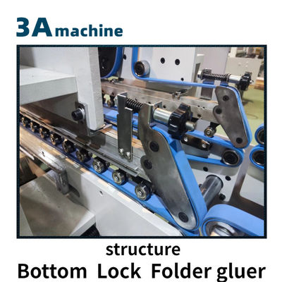 800AG-2 Gluer automático de carpeta de bloqueo inferior con velocidad Flexo-impresora-carpeta-gluer zh700d