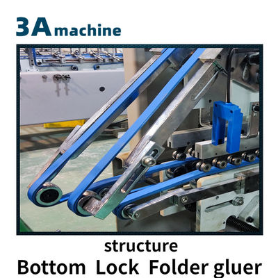 800AG-2 Gluer automático de carpeta de bloqueo inferior con velocidad Flexo-impresora-carpeta-gluer zh700d