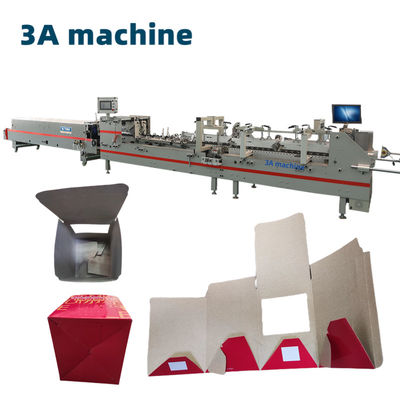 Máquina de pegamento plegable automática de bloqueo de fondo de 800 mm de tamaño máximo para máquinas de fabricación de cajas