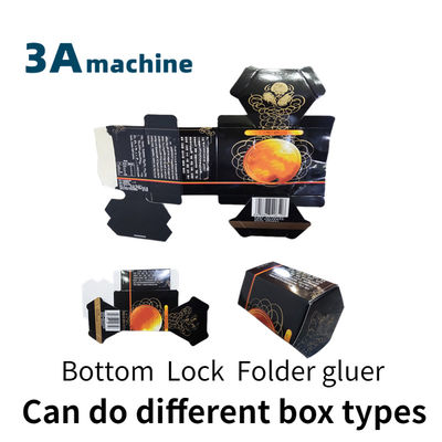 Instalación de fabricación de cajas adecuada SHH 800AG-2 Máquina de cajas de cartón con bloqueo automático en el fondo