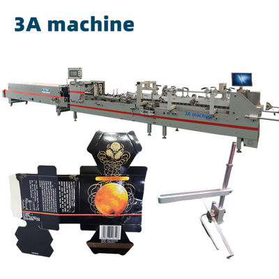 800AG-2 Gluer automático de carpeta de bloqueo de fondo para cajas de papel a 30 bolsas por minuto