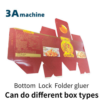 SHH 800AG-2 Bloqueador automático de fondo Flexo Folder Gluer Perfecto para cajas plegables de fondo