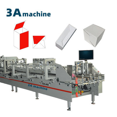 Tamaño del volumen longitud 9.9m * ancho 1.2m * altura 1.3m máquina de pegamento para la fabricación de cajas de cartón