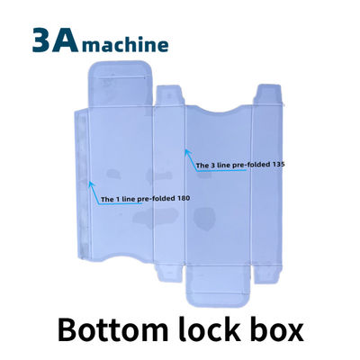 3A PLC CQT900YG-2 Pre-doblada caja automática para hacer carpeta máquina de pegamento para la cocción de cajas