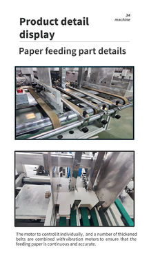 Caja de bloqueo de fondo predoblada Máquina de pegado Tiendas de impresión 2200 KG Jori Box Folder Gluer